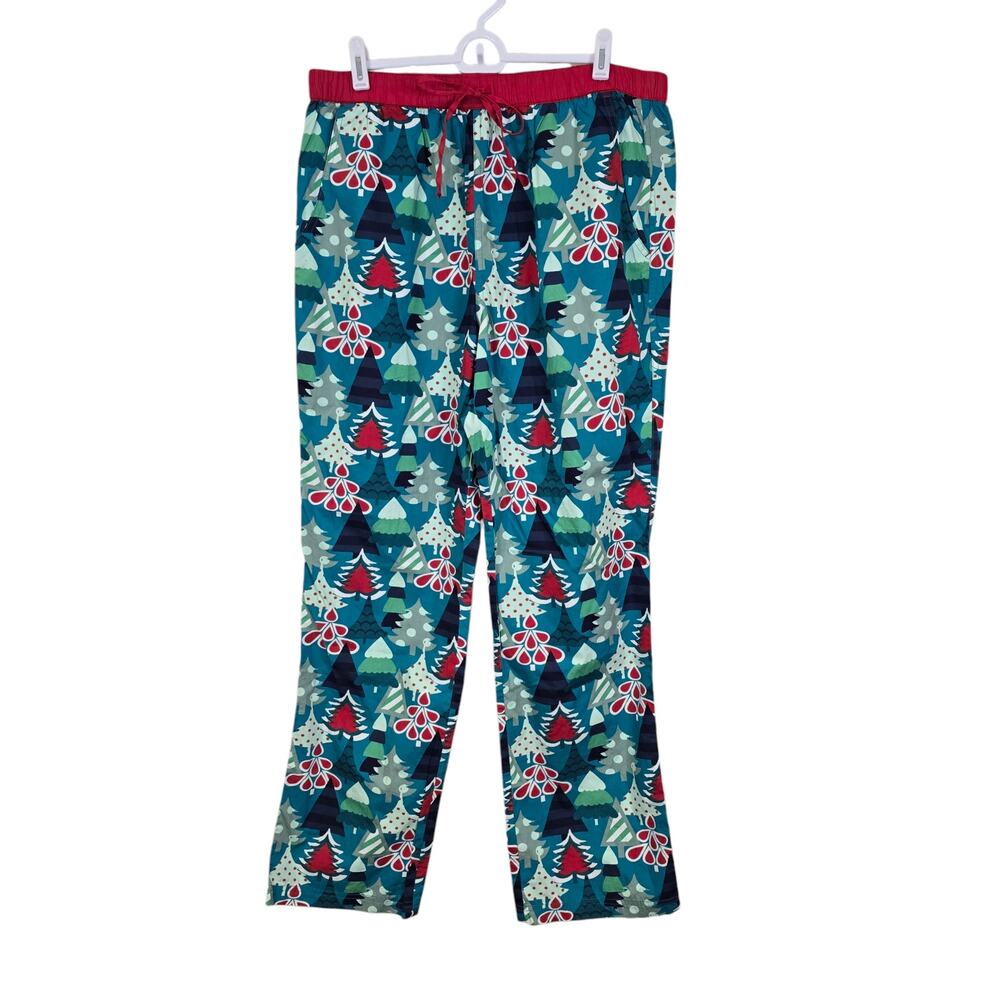 Women's Matilda Jane Cotton Christmas Tree Pajama Pants Bottoms | Size Large